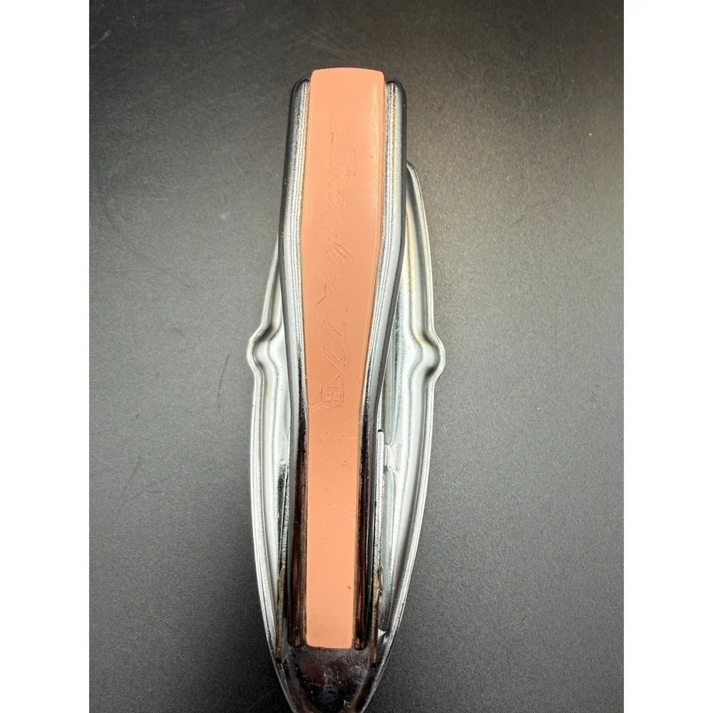 Swingline 77B Vintage stapler. Chrome/Apricot ?.  Works smooth.